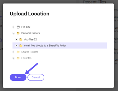 Request files