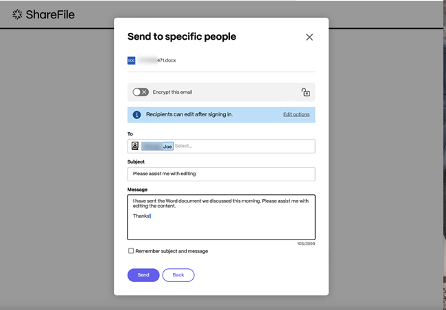 get a link editable