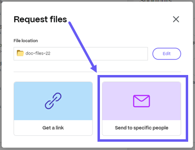 Request files