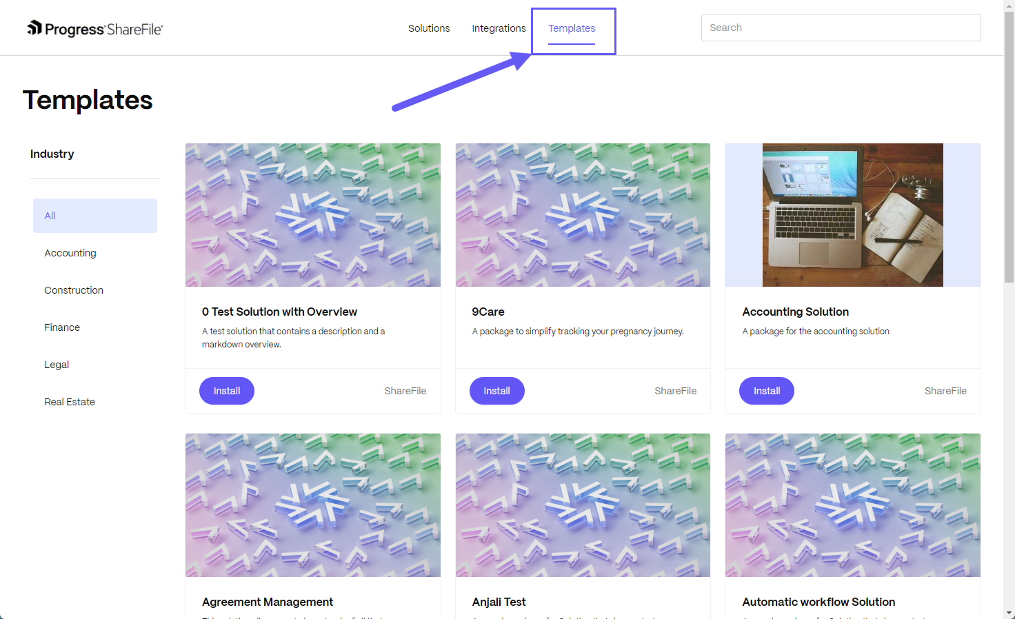 SF start page