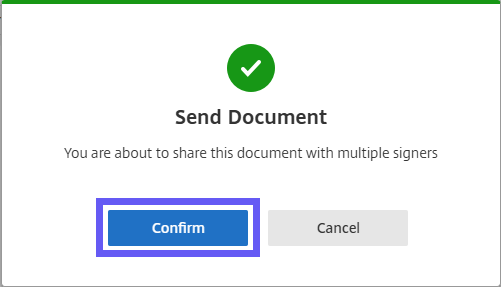 Confirm bulks send.