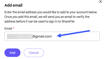 Add email