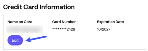 change credit card