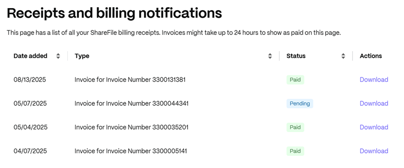 Invoices