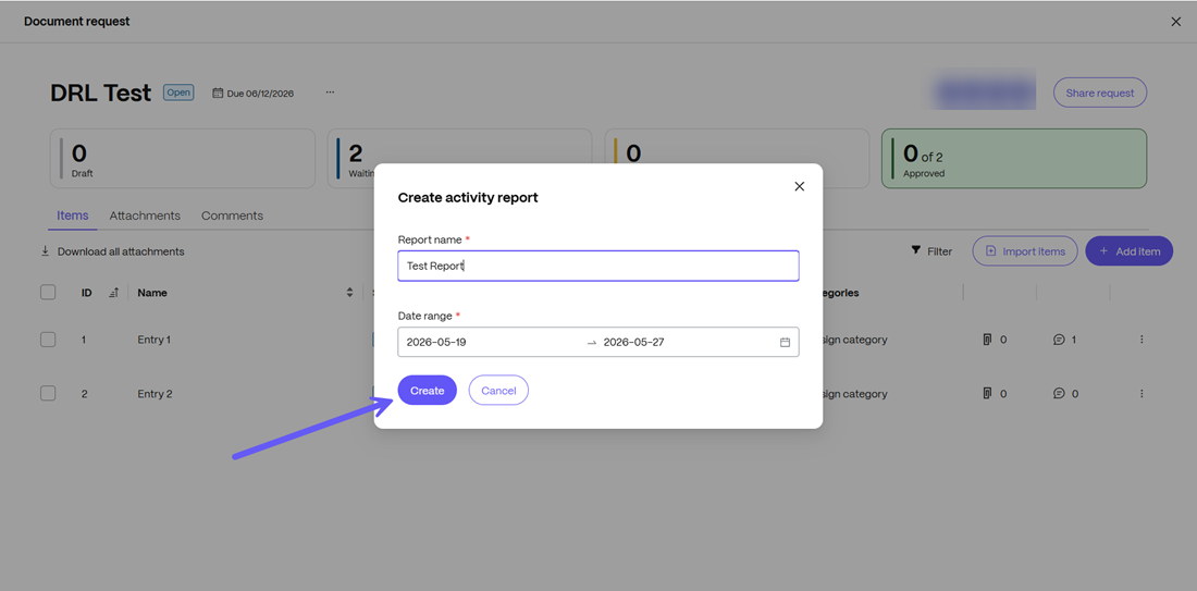 Create Activity Report 2