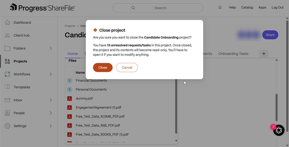Closed Project 9