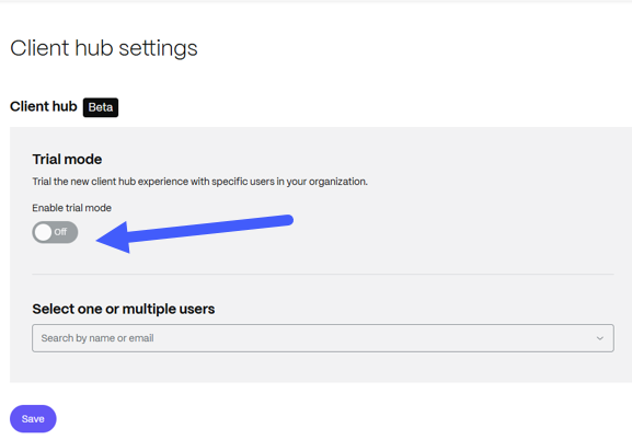 Enable Client Hub