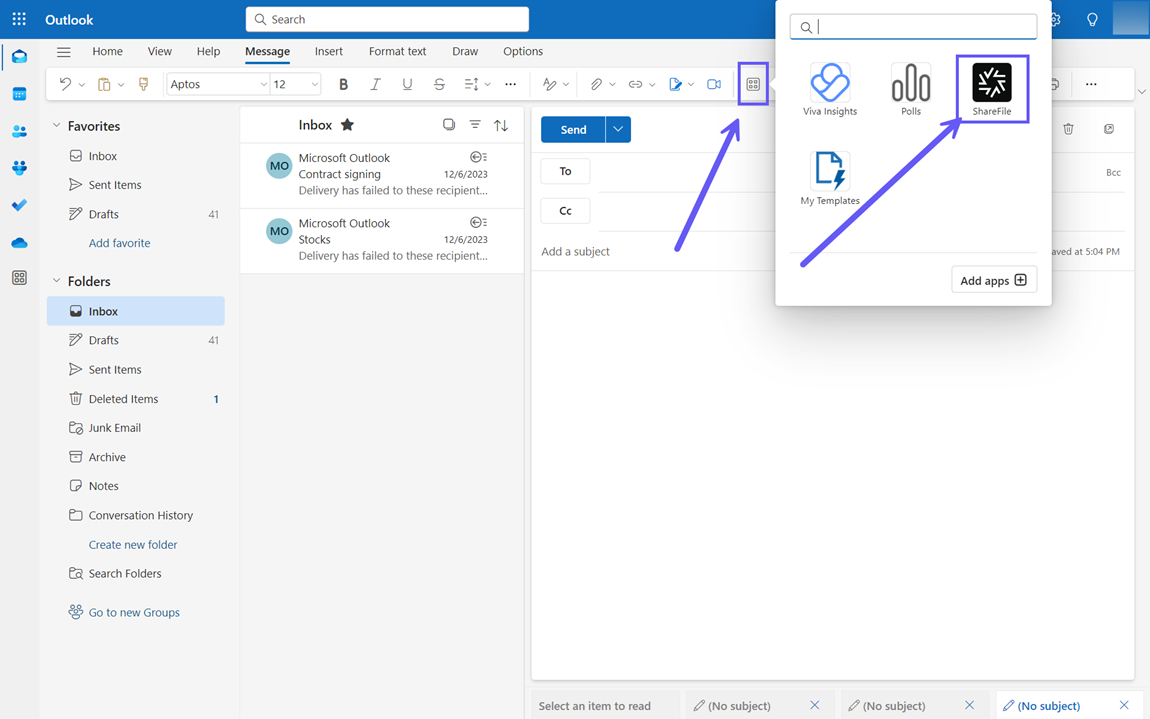 sharefile outlook