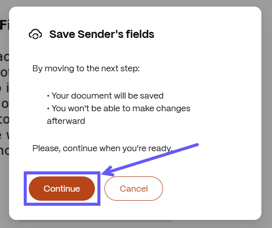 SF sender filled fields