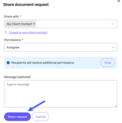 share doc request