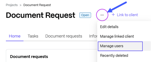 Manage users