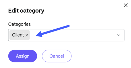 Edit category