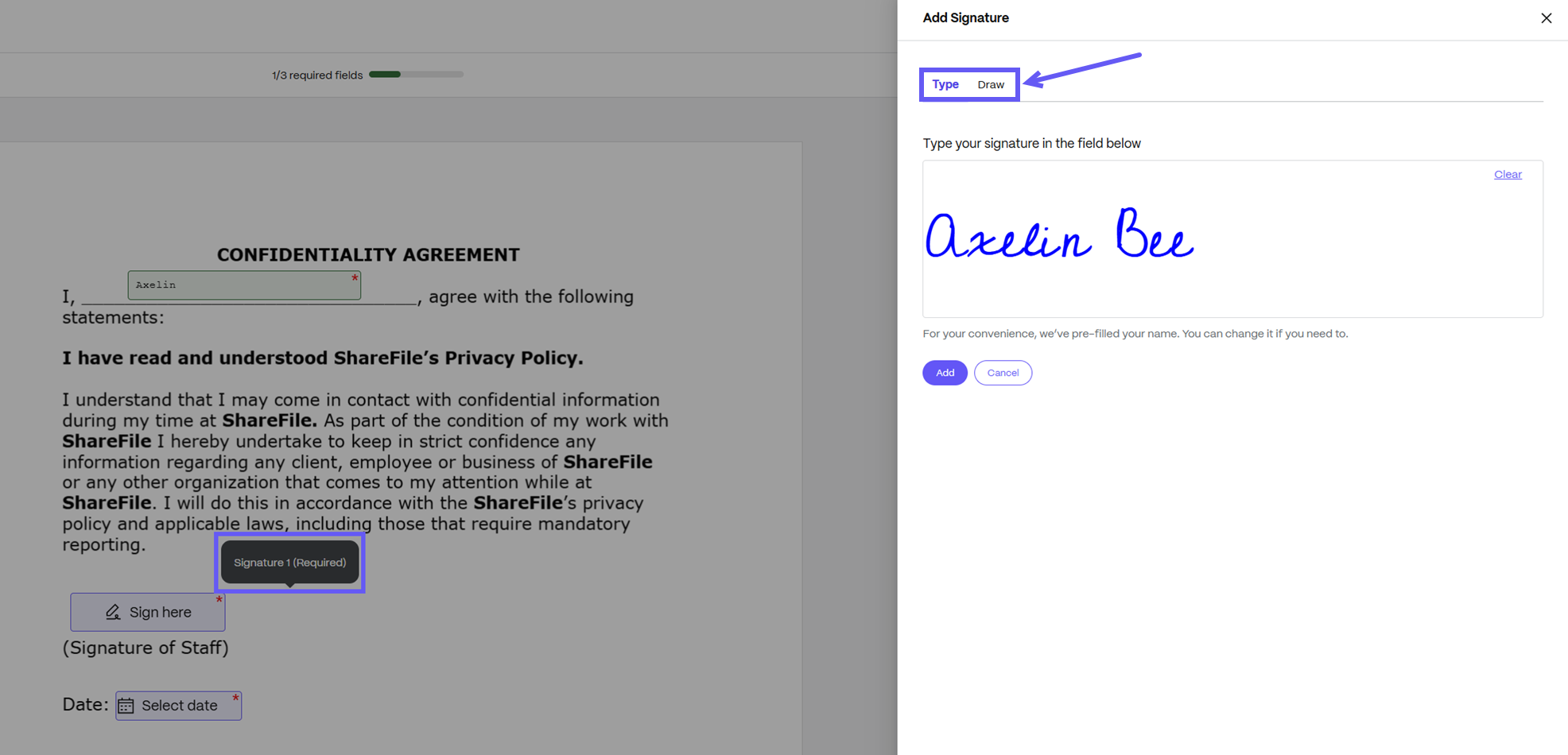 E-Sign Client Portal