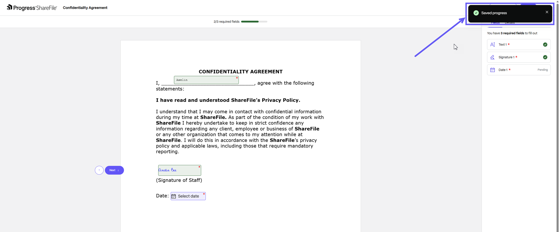 E-Sign Client Portal