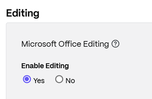 Editing