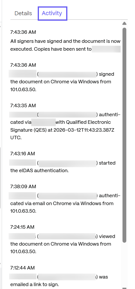 eIDAS signature details