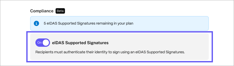 Send signature request