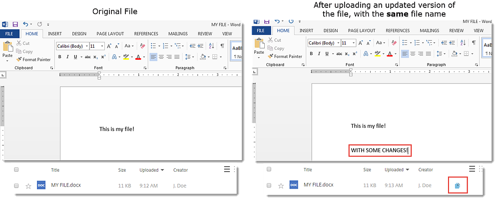 Versioning de fichiers 1