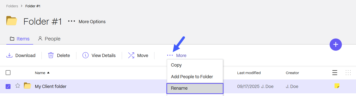 rename folder