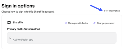 FTP Information