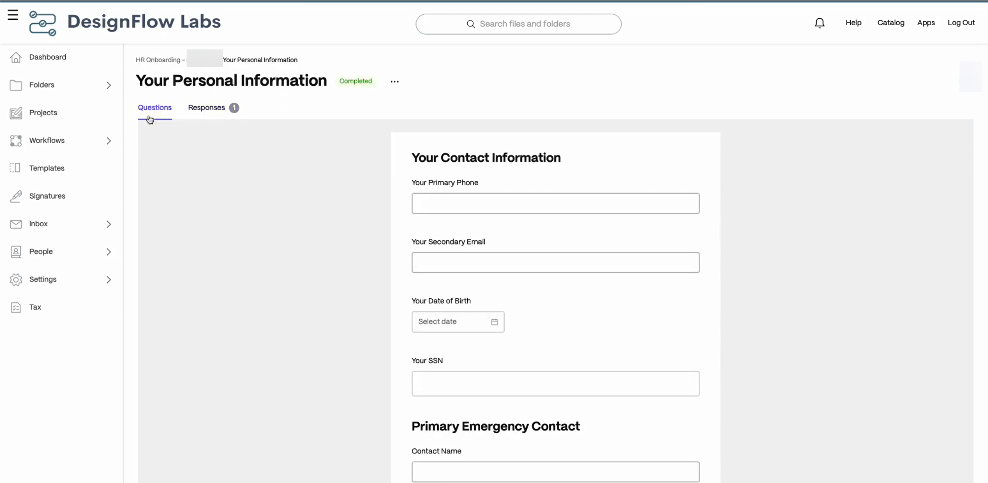 HR Onboarding DesignFlow 6