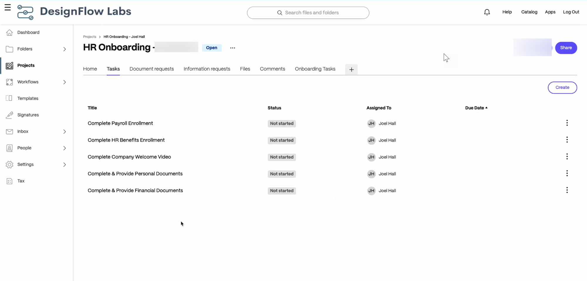 HR Onboarding DesignFlow 2