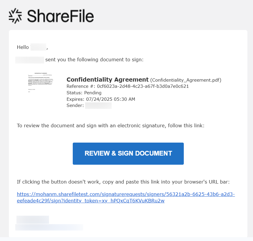 Sign a document