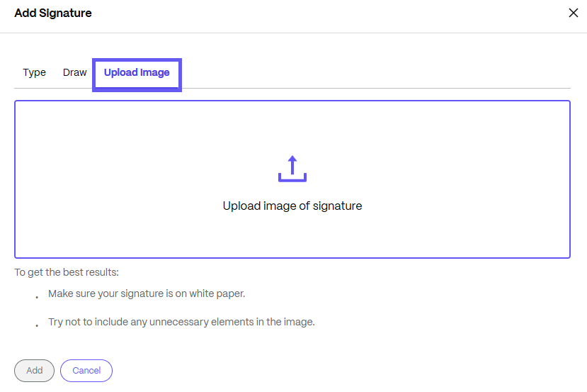Sign a document