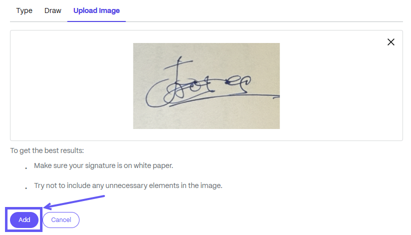 Sign a document