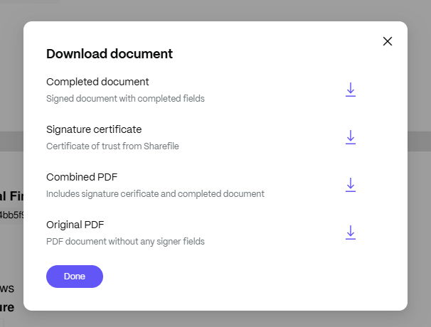 Sign a document