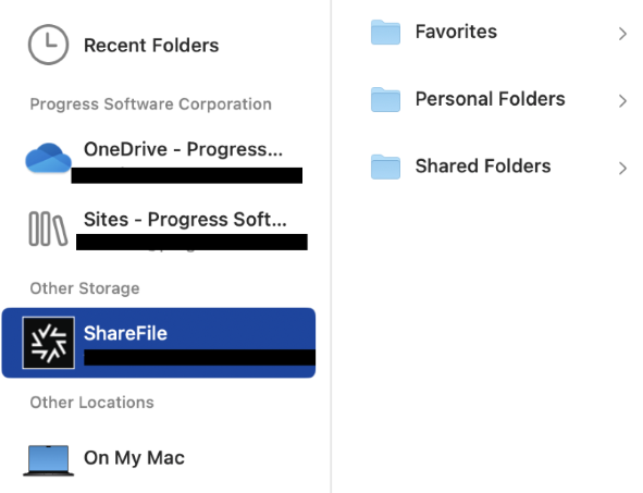 ShareFile for Mac url screen 9