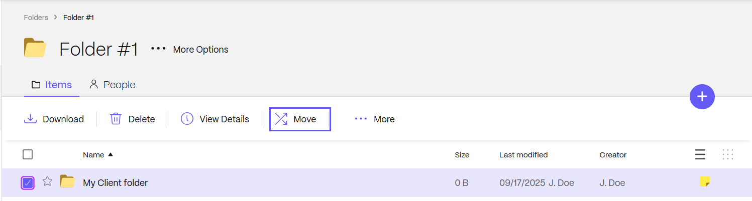 Move Folder