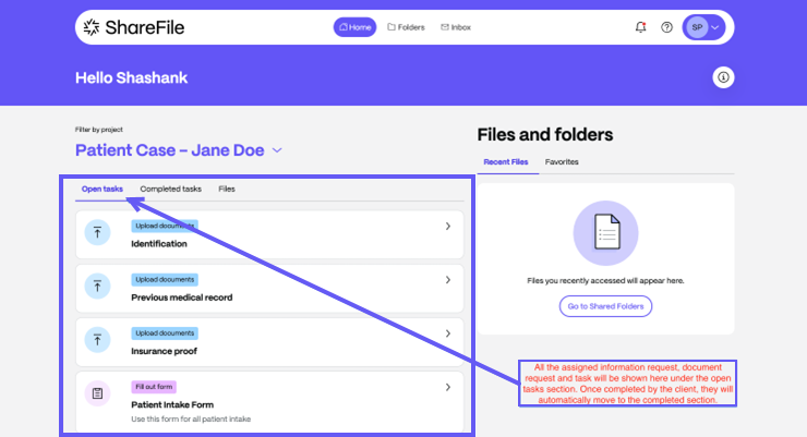project experience template
