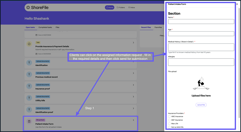 project experience template