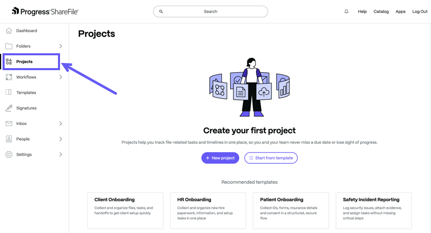 project experience template