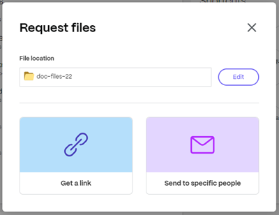 Request files