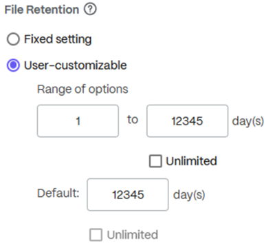 File Retention Policy