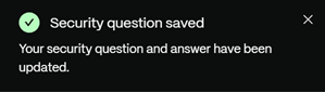 Security question