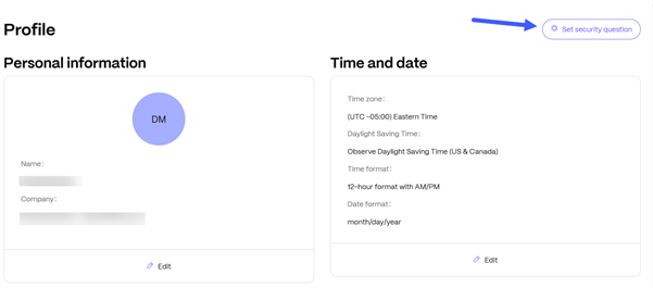 Security question