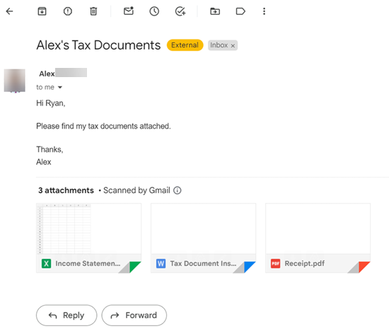 ShareFile を使用する Gmail
