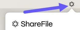 ShareFile für Mac-URL-Bildschirm