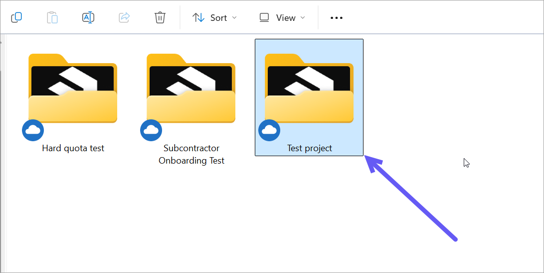 ShareFile new folder