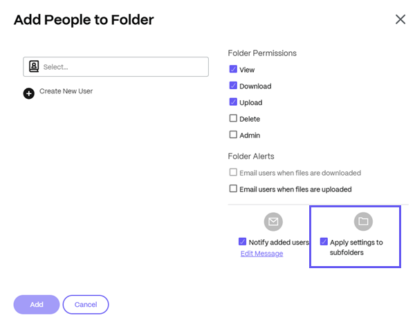Permission Subfolder 1