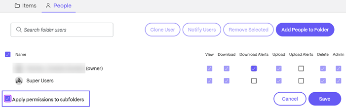 Permission Subfolder 2