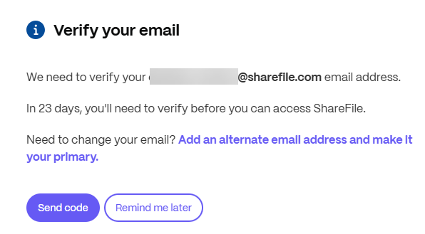 Verify email
