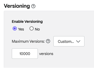 Versioning
